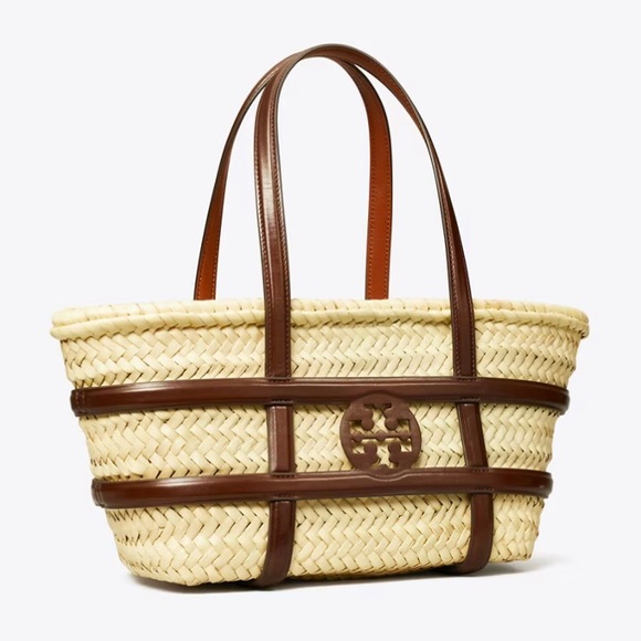 Tory Burch Handbags - NWT $370 Tory Burch Ella Small Straw Basket Tote!